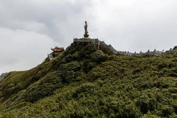 Boeddhisme Tempel Van Fansipan Mountain Bij Vietnam — Stockfoto