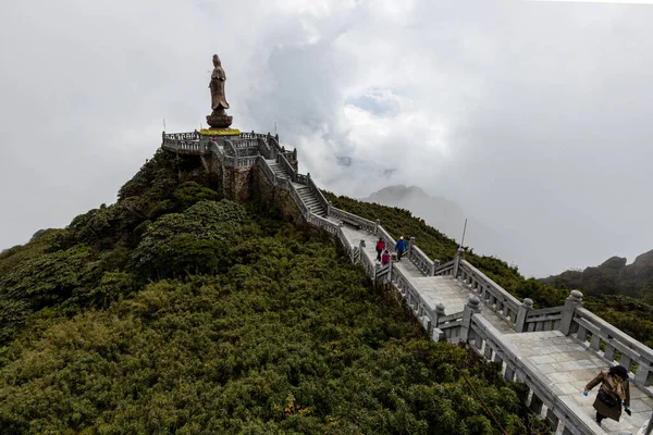 Buddhizmus Temploma Fansipan Hegy Vietnamban — Stock Fotó