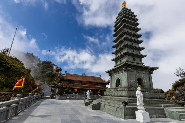 Buddhizmus Temploma Fansipan Hegy Vietnamban — Stock Fotó