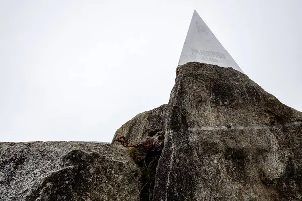 Summit Fansipan Mountain Vietnam — Stock Photo, Image