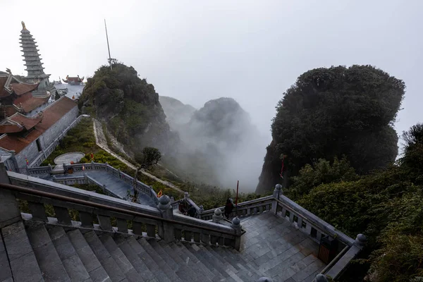 Vietnam Daki Daki Fansipan Dağı Nın Budizm Tapınağı — Stok fotoğraf