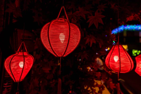 Una Linterna China Ciudad — Foto de Stock