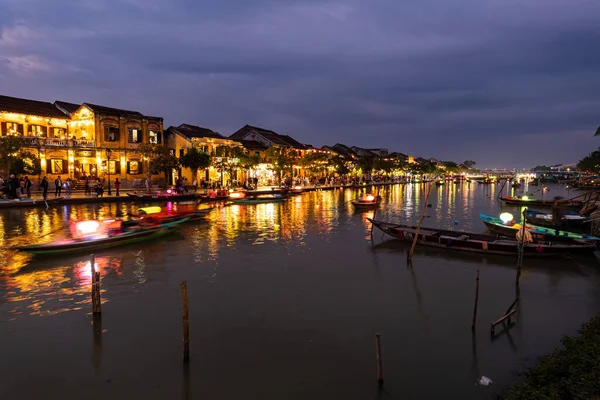 Barche Turistiche Nella Città Hoi Vietnam — Foto Stock