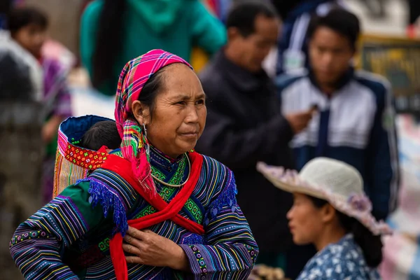 Pessoas Bac Market Vietname Anos Novembro 2019 — Fotografia de Stock