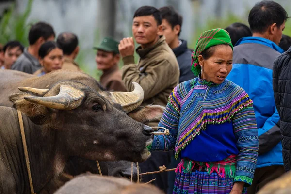 Einheimische Auf Dem Bac Markt Vietnam November 2019 — Stockfoto