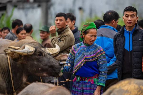 Einheimische Auf Dem Bac Markt Vietnam November 2019 — Stockfoto