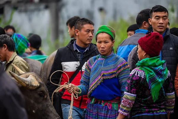 Einheimische Auf Dem Bac Markt Vietnam November 2019 — Stockfoto