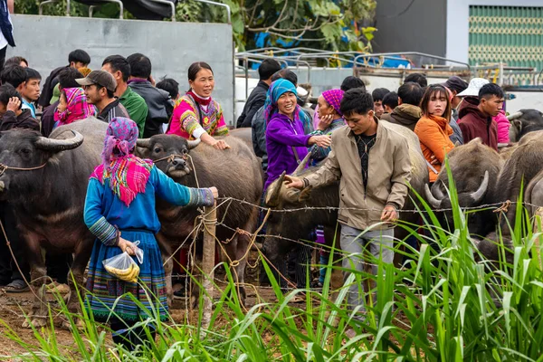 Local People Bac Market Vietnam Novembro 2019 — Fotografia de Stock