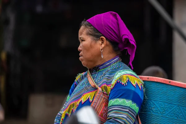 Miejscowa Kobieta Bac Market Wietnamie — Zdjęcie stockowe