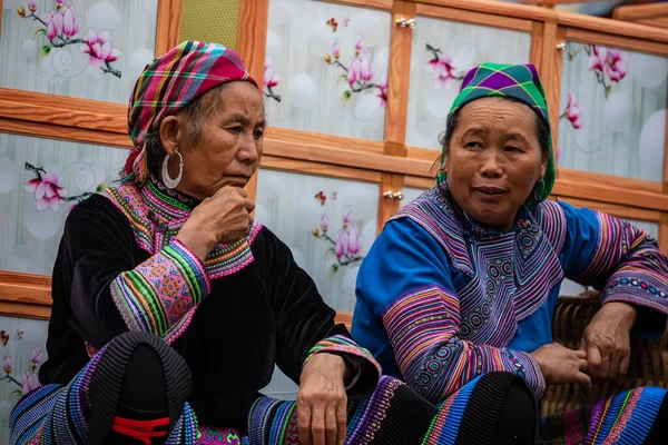 Donna Locale Del Mercato Bac Vietnam — Foto Stock