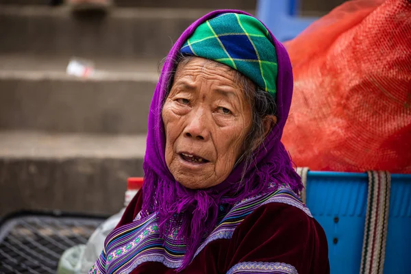 越南巴哈的当地部落 — 图库照片