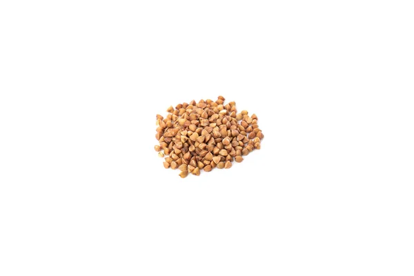 Buckwheat isolated on white background, top view — Stock Photo, Image