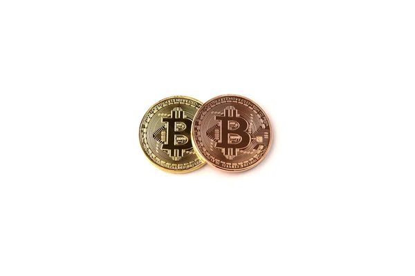 Symbol krypto měny mince virtuální peníze technologie blok řetězec podnikání finanční nápady koncept — Stock fotografie