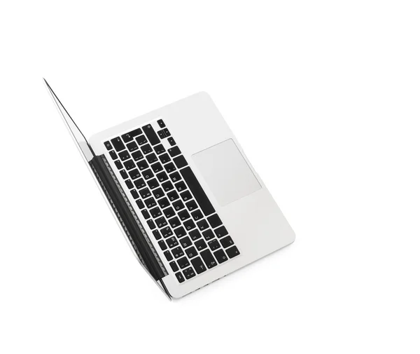 Laptop op witte achtergrond — Stockfoto