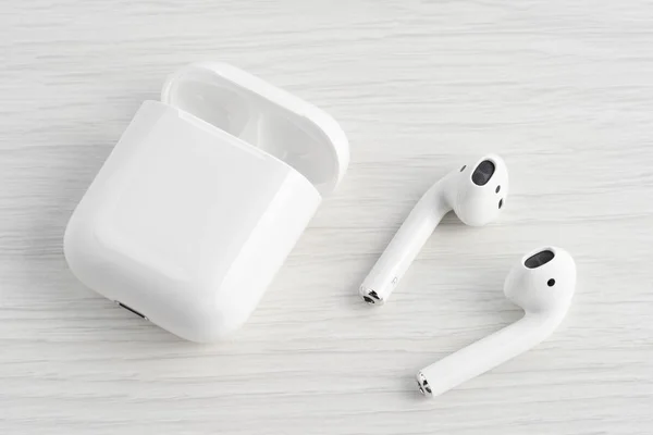 Słuchawki bezprzewodowe bluetooth Airpods Obrazek Stockowy