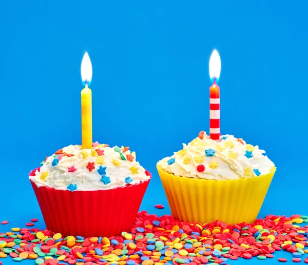 Birthday cupcake — Stock Photo, Image