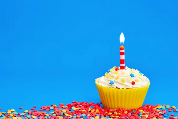 Birthday cupcake Royalty Free Stock Images