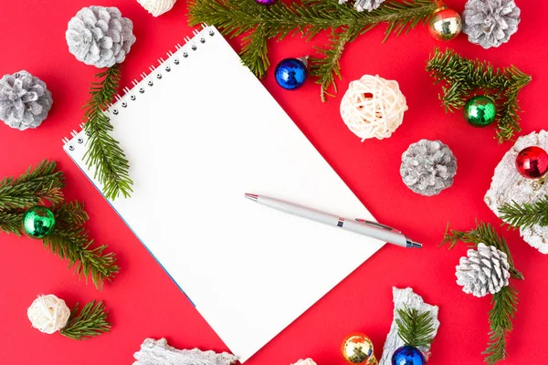 Notatnik świąteczny — Zdjęcie stockowe
