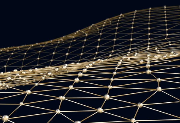 Bağlantıları ve bağlantıları arka plan net düğümleri 3d çizim