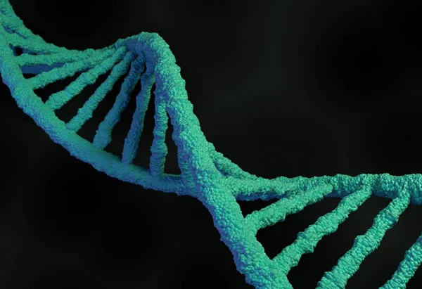 Struttura delle molecole di DNA. Illustrazione 3d — Foto Stock