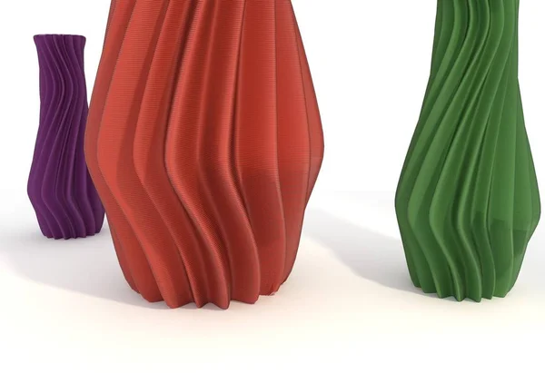 Objet imprimé vase 3d illustration isolé — Photo