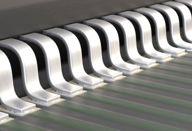 Elektronik bileşenleri mikroçip bacak kişiler pcb 3d çizim üzerinde