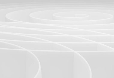 Soyut beyaz sınır çizgileri arka plan dalgalı kesişen çizgiler 3d çizim ile kavisli