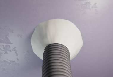 Tutkal plaka 3d resimde için bağlı tarafından tamir hortum