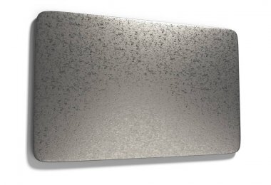 Boş beyaz izole işareti plaka 3d çizim