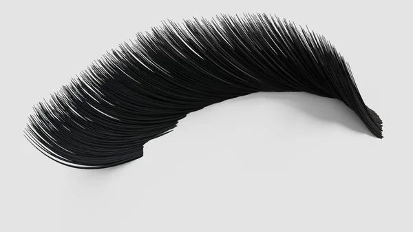 False eyelashes. Woman beauty product. False lashes realistic. 3d illustration — Stock Photo, Image