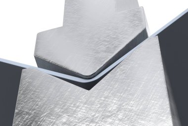 bükme metal levha sac bükme makinesi 3d render