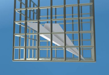 Kağıt Uçak hapishane hapishane telgraf 3d çizim engelleme