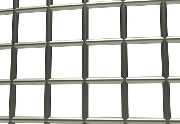 刑務所の刑務所が白い 3 d イラストをブロック — ストック写真
