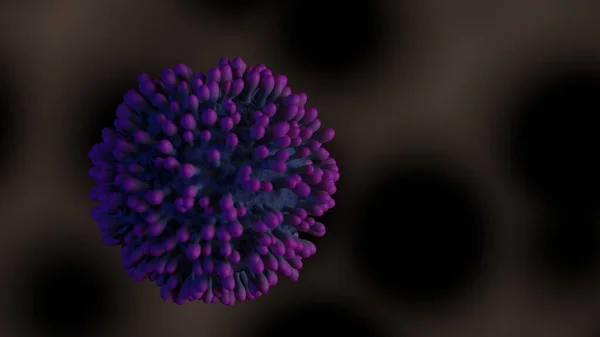 3D Renderização de HIV contagioso AIDS, Flur ou Coronavirus 3d render — Fotografia de Stock