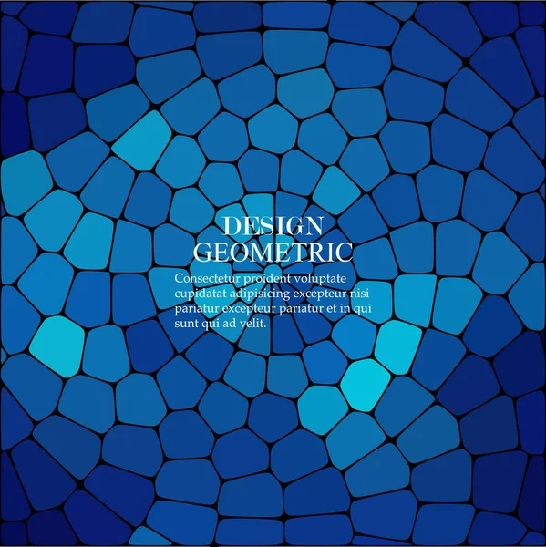 Fondo de piedras de mosaico vector azul. Muestra con diseño de polígono . — Vector de stock