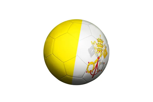 Vatican City Flag Ball Corner Kick Position Soccer Field Background — Stock Photo, Image