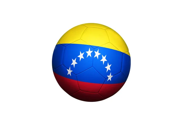 Bandera Venezuela Posición Patada Esquina Fondo Del Campo Fútbol Tema — Foto de Stock