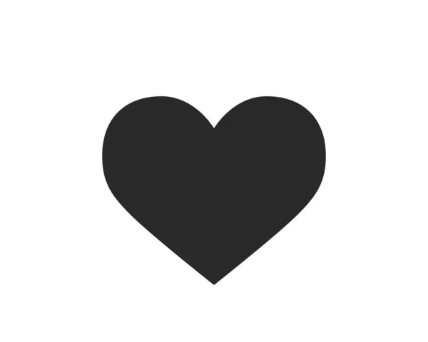 Kalp ikonu. Aşk ve Sevgililer Günü sembolü. izole vektör işareti — Stok Vektör