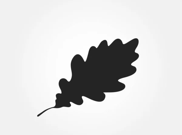 Oak leaf icon. nature and tree design element. isolated vector silhouette image — Stockový vektor