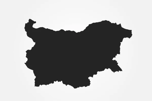 Bulgarien Vektorkarta Hög Detaljerad Isolerad Geografisk Mall För Det Europeiska — Stock vektor