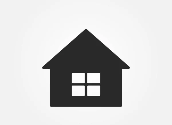 Ikona Domu Symbol Domova Městský Městský Prvek Designu Izolovaný Vektorový — Stockový vektor