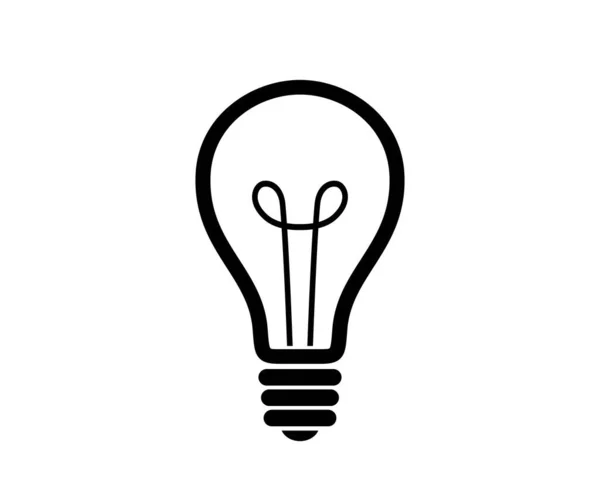 Ikon Bola Lampu Simbol Ide Vektor Terisolasi Elemen Desain Infografis - Stok Vektor