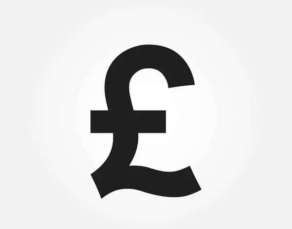 Zeichen Für Das Britische Pfund Geld Symbol Einfacher Stil Finanzen — Stockvektor