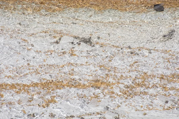 Abstrakta strömmande vatten i Norris Geyser Basin — Stockfoto