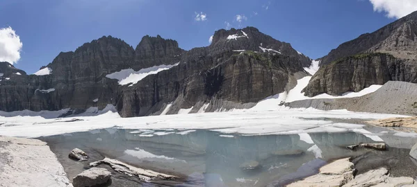 Grinnell glacier panoramic - glacier nationalpark — Stockfoto