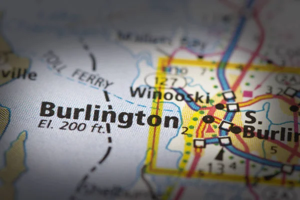 Burlington, Vermont on map