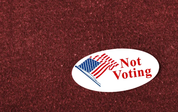 "Not Voting" sticker — Stock Photo, Image