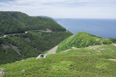 Skyline iz - okyanus, Cape Breton Highlands