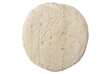 Koca bir tortilla dümdüz yatıyor.