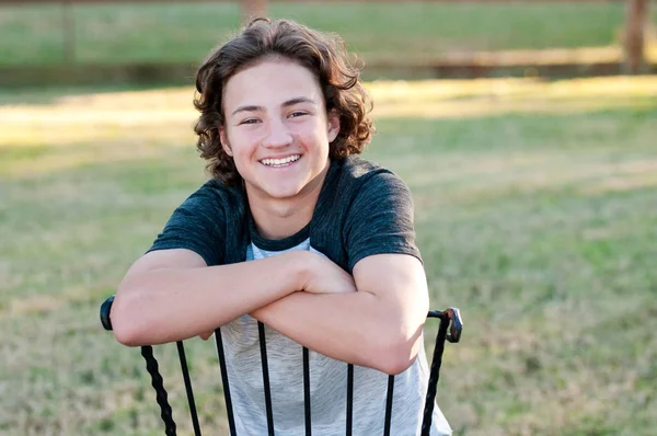 Portrait of handsome and happy kid — Stock Photo, Image